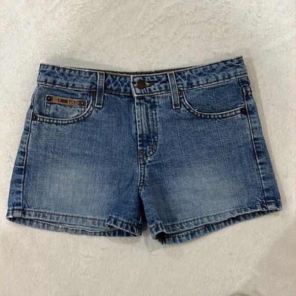 LEI Vintage eDenim 100% Cotton Denim Jean Shorts Size 1 - Picture 2 of 8